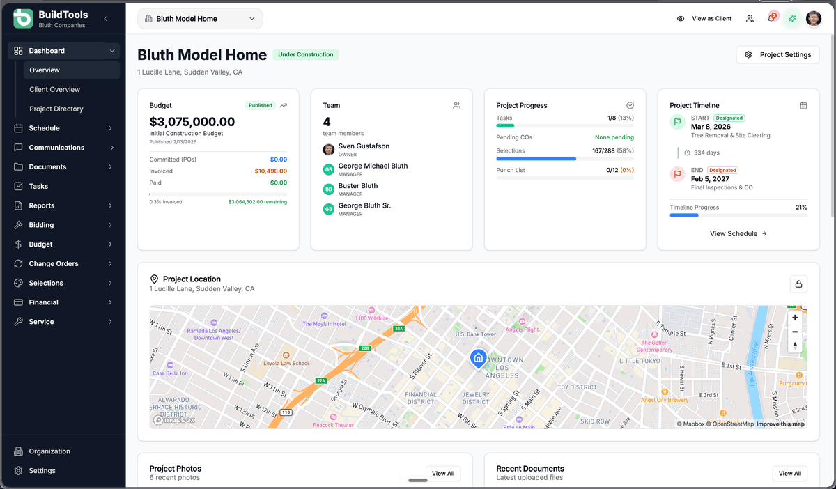 Buildert BuildTools — AI-first construction management software for custom home ...